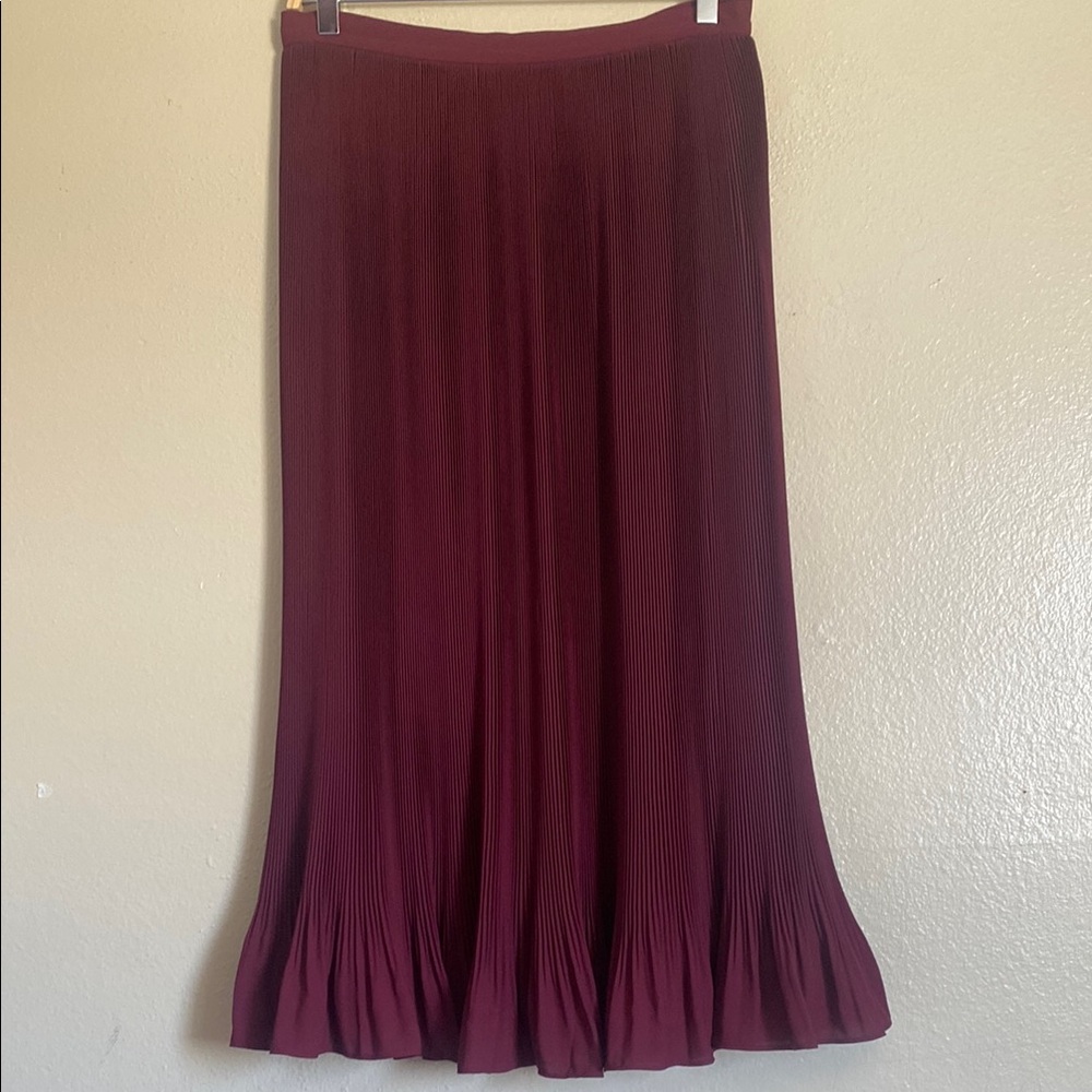 J. Crew Red Maxi A-Line Skirt for Work